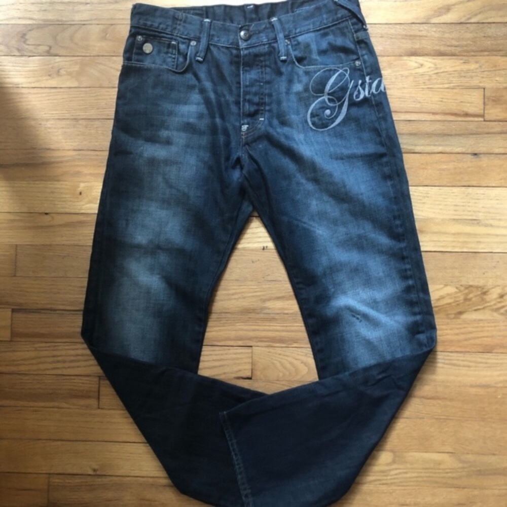 G Star Raw 33 01 Straight Leg Jeans 31x32 - Picture 1 of 8